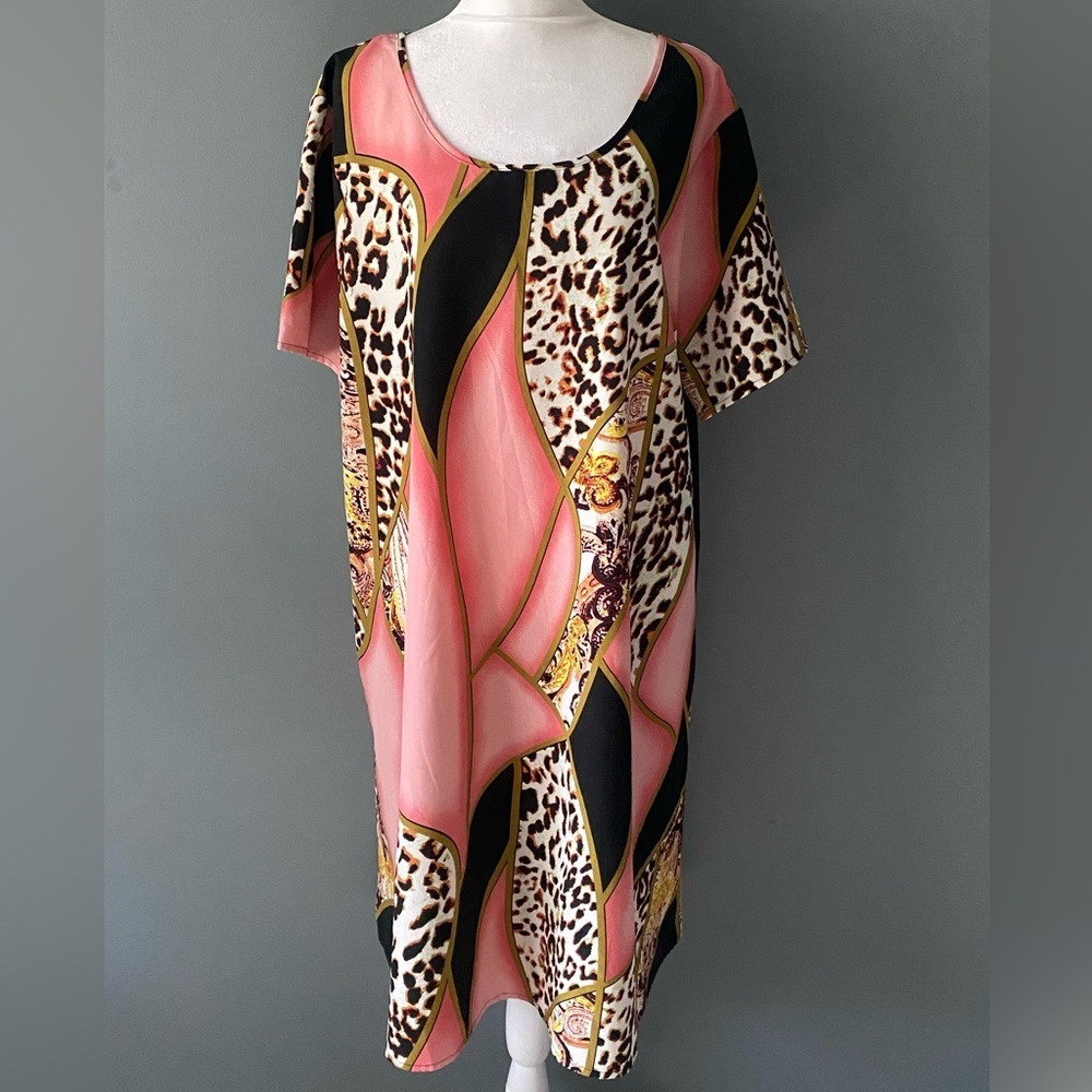 SHEIN Curve leopard print dress size 2XL